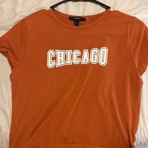 Orange Chicago top